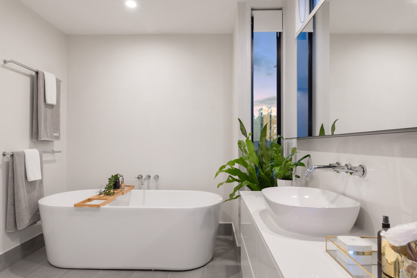Modern bathroom installed by SureHeat Services
